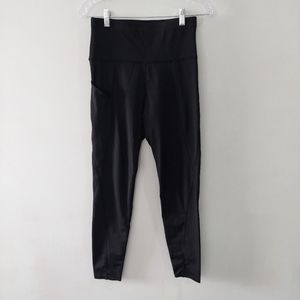 Sports Wear workout leggings size large black high waisted full length pockets